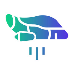 flying car Gradient icon
