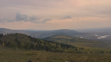 morning in the mountains