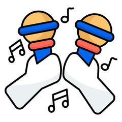 An icon design of music