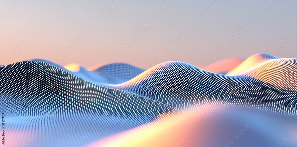 Poster The digital big data and binary data flow or stream background features technological lines that facilitate the transfer of datum, stock, and machine learning concepts through big data technology and