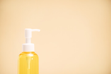 Disinfectant gel, oil in hands wipe hand hygiene, coronavirus virus prevention. Gentle Hand Skin Care.