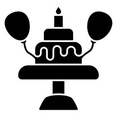 Perfect design icon of birthday cake