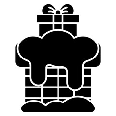 An icon design of gift box