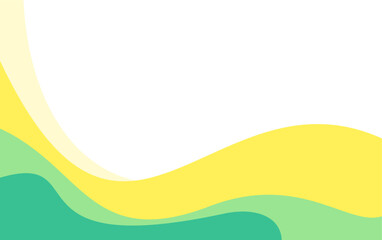 Abstract full color wave background banner. Cool and empty abstract green background for powerpoint ppt design template