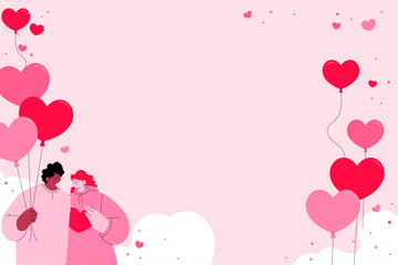 flat-valentine-s-day-background 7