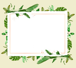 Floral frame wreath 01