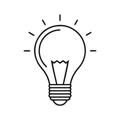 light bulb vector illustration