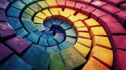 Obraz premium Colorful Rainbow Craft