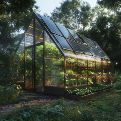 Solar-Powered Smart Greenhouse with Hydroponic Plants and Automation