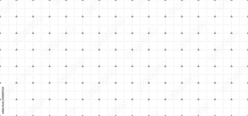 Aufkleber coordinate grid background. seamless grey grid pattern with triangles and dots, creating a geometric