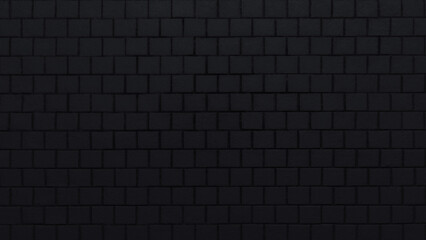 Brick wall pattern dark black