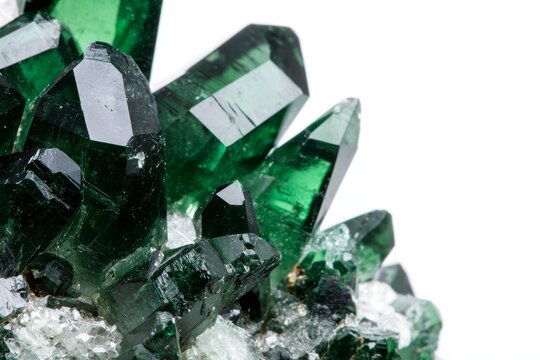 Las esmeraldas son gemas gigantes de cristal que se encuentran entre las piedras preciosas como el diamante verde, el granate, el zafiro y el rub