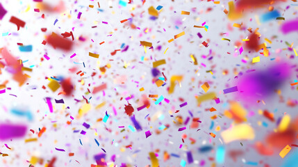 Fototapeta premium Colorful confetti celebration background festive party design fun joy happy event shiny image joyful