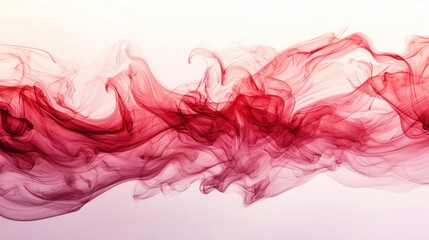 Obraz premium Crimson Smoke Abstract Art: A Swirling Symphony of Red Hues