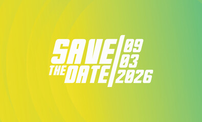 Save the date banner. Can be used for business, marketing and advertising
