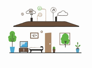 IoT Technology for Home Automation Concept