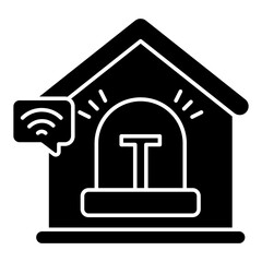 Premium design icon of smart home horn
