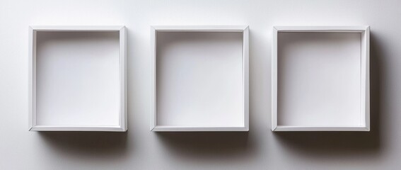 A gathering of pristine white cartons, set against a clean white backdrop