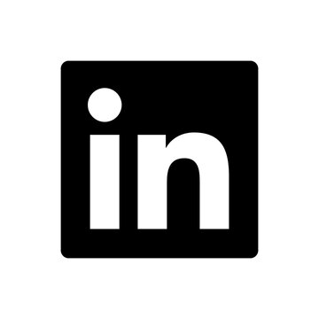 LinkedIn icon on button, linkedin transparent background png icon.