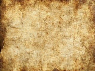 Obraz premium Textured Parchment Paper Background with Creases and Aged Appearance