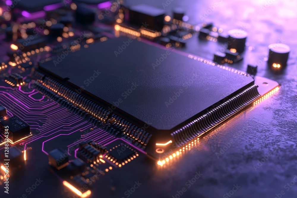 Poster generative ai technology was utilized to create an abstract circuit cyberspace design