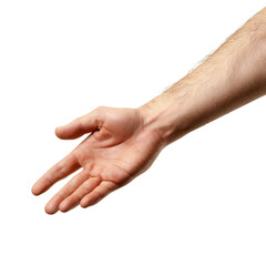 Open hand reaching out, symbolizing connection and invitation