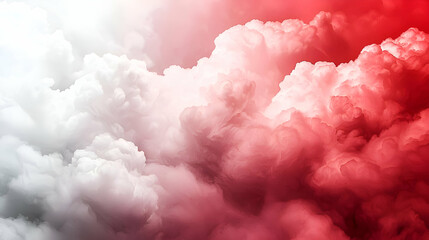 Fototapeta premium Red and White Cloudscape: Dramatic Sky Texture