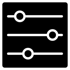Settings Sliders Icon