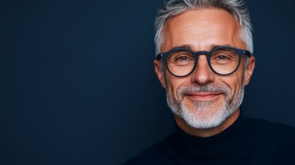 Obraz premium The image depicts a man with a beard.