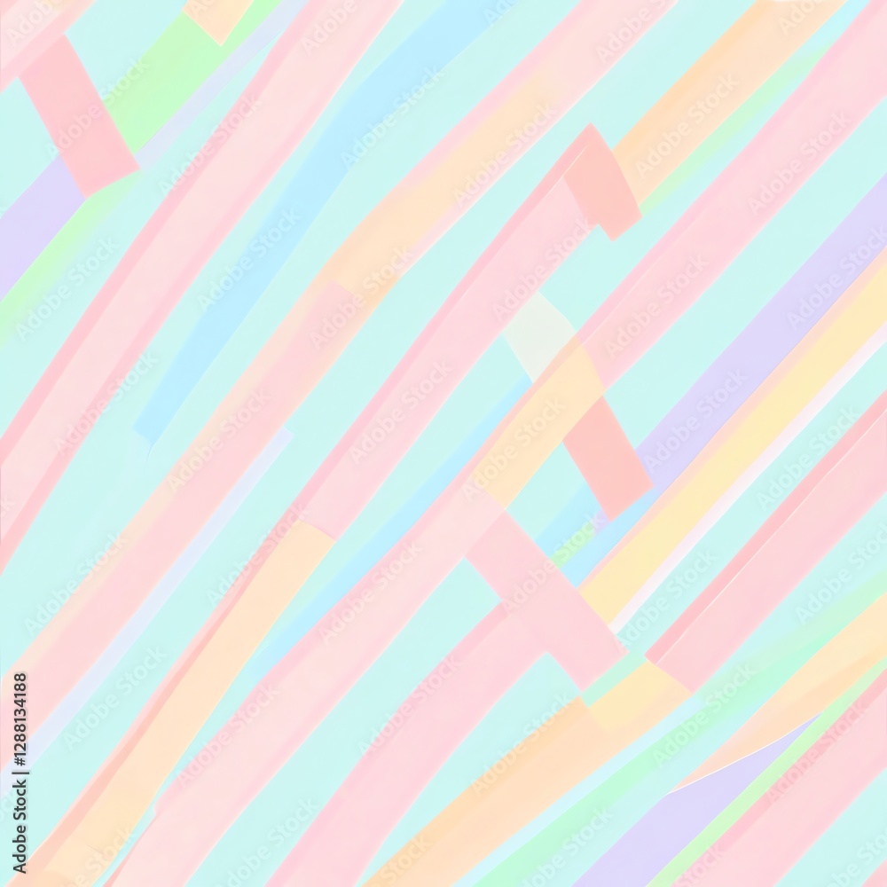 Canvas Prints pastel diagonal lines abstract art