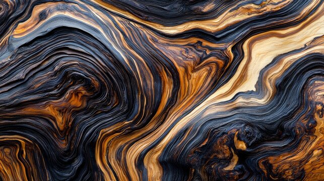 Walnut wood with detailed veiny texture designed for furniture use in tile format with repeating patterns created using generative AI