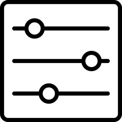 Settings Sliders Icon