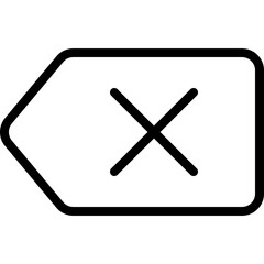 Fototapeta premium Delete Button Icon