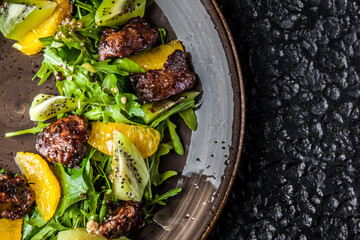 Pan-Seared Liver Salad with Citrus.
