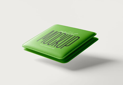 Leather Wallet Mockup &ndash; Realistic High-Quality PSD Template for Branding, Fashion Accessories, and Product Presentation