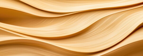Weathering process idea. Abstract illustration of flowing beige waves creating a smooth texture and calming effect.