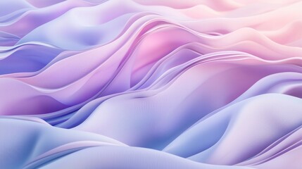 Obraz premium Abstract Pastel Waves: A Dreamy Digital Art