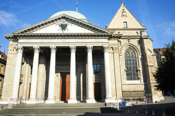 The  Old town of city of Geneva, Switzerland