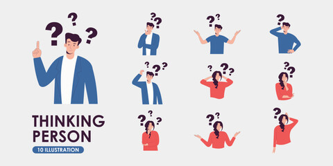 Thinking Person Illustration