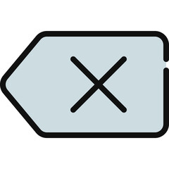 Fototapeta premium Delete Button Icon