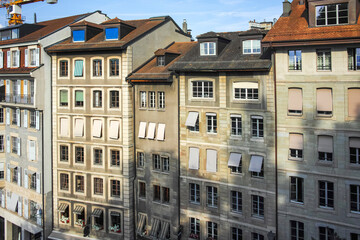 The  Old town of city of Geneva, Switzerland