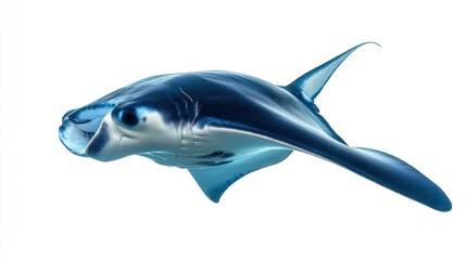 Obraz premium Majestic Manta Ray: A Glimpse into the Ocean's Depths