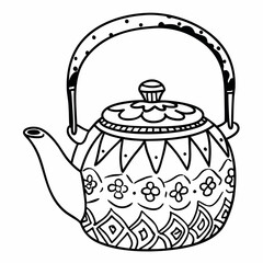 teapot isolated on white background