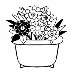 flowers in a pot