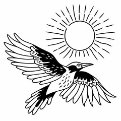 eagle with wings