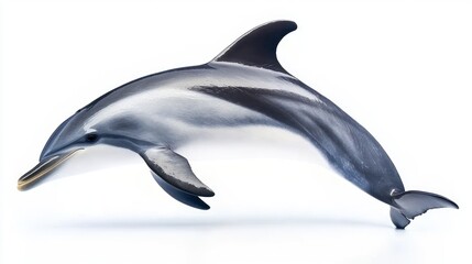 Obraz premium A Majestic Dusky Dolphin in Mid-Leap: An Aquatic Ballet