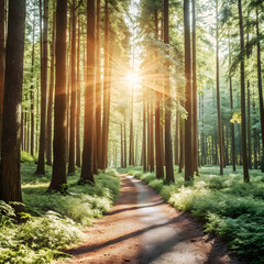 Fototapeta premium path in the woods