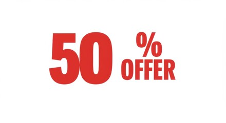 Don't miss out on this amazing 50% OFFER! Shop now and enjoy incredible savings on your favorite items. Perfect for promotions, sales, and shopping