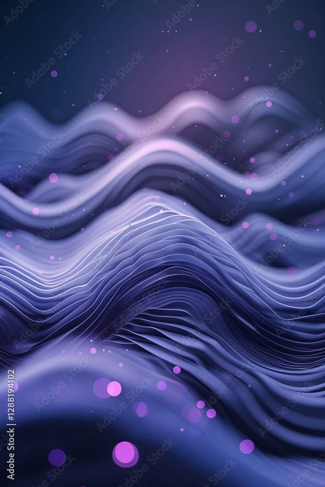 Poster dynamic waves of color and texture create a mesmerizing visual experience at dusk