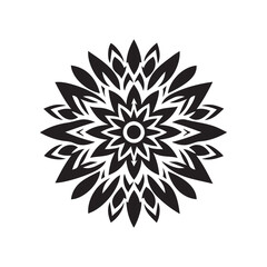 Minimalist Ornament Design Silhouette Vector | Elegant Decorative Illustration